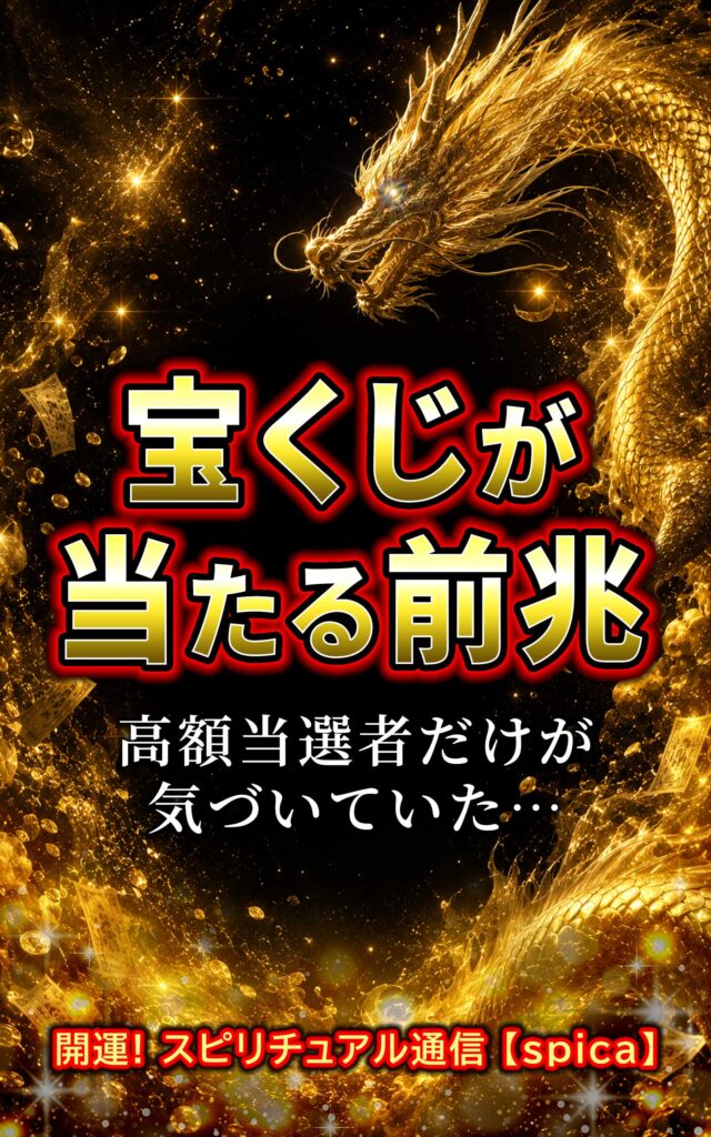宝くじが当たる前兆表紙